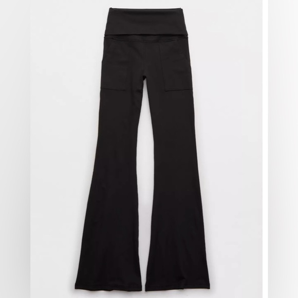 OFFLINE By Aerie The Hugger High Waisted Foldover Flare Legging - Picture 2 of 8